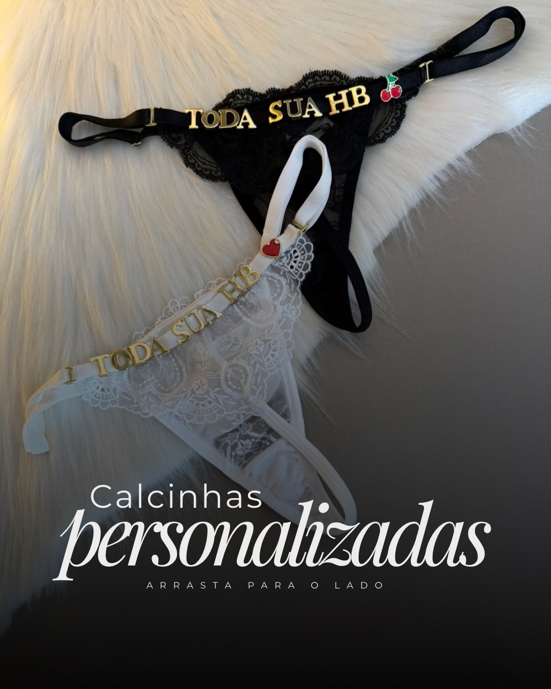Criativo do anúncio Calcinhas Personalizadas
